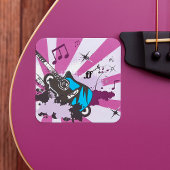 Blue Guitar Stickers
