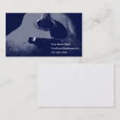 Blue Guitar Visitenkarte (Vorne/Hinten)