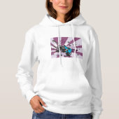 Blue Guitar Womens Hoodie (Vorderseite)