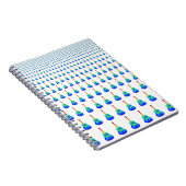 Blue Guitars Spiral Notebook Notizblock (Rechte Seite)