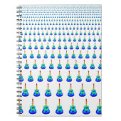 Blue Guitars Spiral Notebook Notizblock (Vorderseite)