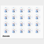 Blue Gumball Machine Party Sticker (Blatt)