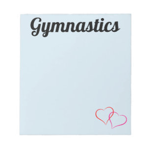Blue Gymnastics Notepad Notizblock