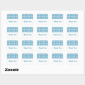 Blue Hahnentrittmuster Vielen Dank, Stickers (Blatt)