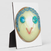 Blue Hair Emoji Art Print/Graphic Fotoplatte (Seite)