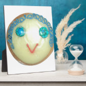 Blue Hair Emoji Art Print/Graphic Fotoplatte (Seite)