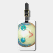 Blue Hair Emoji Art Print/Graphic Gepäckanhänger (Vorderseite vertikal)