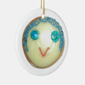 Blue Hair Emoji Art Print/Graphic Keramik Ornament (Rechts)