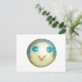 Blue Hair Emoji Art Print/Graphic Postkarte (Stehend Vorderseite)