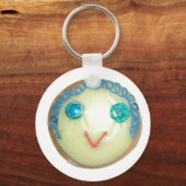 Blue Hair Emoji Art Print/Graphic Schlüsselanhänger (Vorderseite)