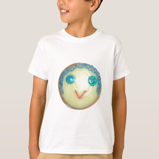 Blue Hair Emoji Art Print/Graphic T-Shirt (Vorderseite)