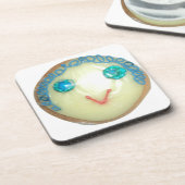 Blue Hair Emoji Art Print/Graphic Untersetzer (Linke Seite)