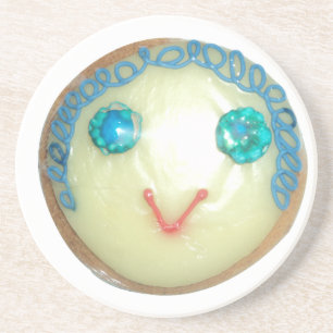 Blue Hair Emoji Art Print/Graphic Untersetzer