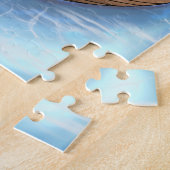 Blue Hair Mermaid Reading auf einem Bootspuzzle Puzzle (Seite)