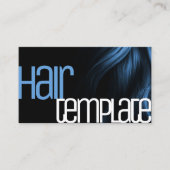 Blue Hair Moderner Stil Stilvoll Cooler Friseur Visitenkarte (Vorderseite)