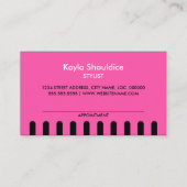 Blue Hair Salon Stylist mit Ernennung Terminkarte (Rückseite)