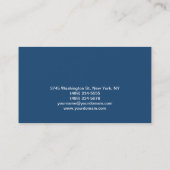 Blue Hairdresser Makeup Artist Style Consultant Visitenkarte (Rückseite)