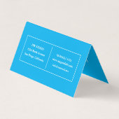 Blue Hairdressers Falted Business Loyalty Card Visitenkarten (Rückseite)