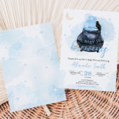 Blue Halloween A Baby ist die Baby-Dusche Einladung