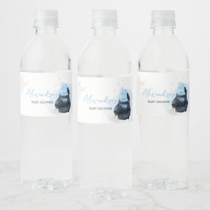 Blue Halloween A Baby ist die Baby-Dusche Wasserflaschenetikett