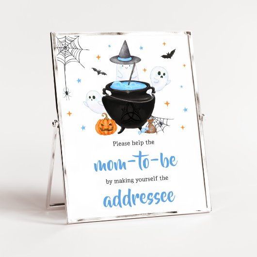 Blue Halloween Baby ist die Brewing Envelope Stati Poster