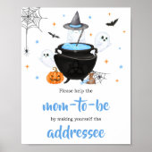 Blue Halloween Baby ist die Brewing Envelope Stati Poster (Vorne)