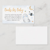 Blue Halloween Baby Shower Books for Baby Begleitkarte (Vorne/Hinten)