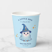 Blue Halloween eine kleine Boo Baby-Dusche Pappbecher (Vorderseite)
