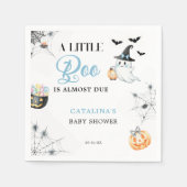 Blue Halloween Ghost Baby Dusche Serviette (Vorderseite)