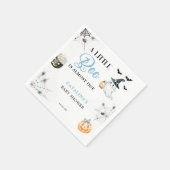Blue Halloween Ghost Baby Dusche Serviette (Ecke)