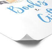 Blue Halloween Ghost Little Boo Bücher und Geschen Poster (Ecke)