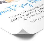 Blue Halloween Ghost Little Boo Sage nicht Baby Poster (Ecke)