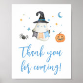 Blue Halloween Little Boo Danke, dass du gekommen  Poster (Vorne)