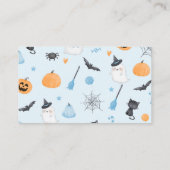 Blue Halloween rät, wie viele Kürbis Begleitkarte (Rückseite)