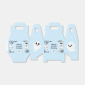 Blue Halloween Spooky Ghost Geschenkschachtel (Ungefaltet)