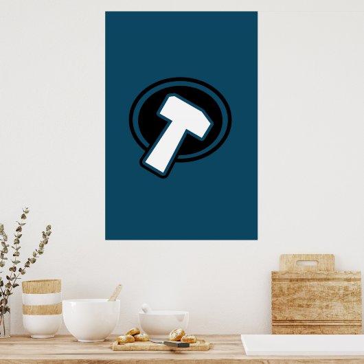 Blue Hammer - Poster (Küche)