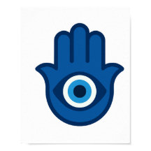 Blue Hamsa Hand - Friedliches Energiepaket
