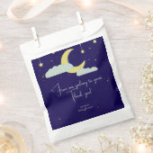 Blue Hand Drawn Celestial Star Moon Baby Dusche Geschenktütchen (Ausgeschnitten)