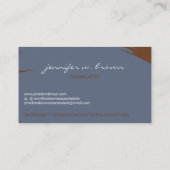 Blue Handmade Clay Keramik Tool Skulptur-Keramik Visitenkarte (Rückseite)