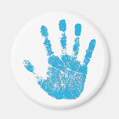Blue Handprint Magnet (Vorne)