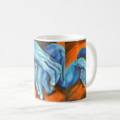 Blue-Hands-Kunstdesignerin Tasse (VorderseiteRechts)