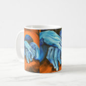 Blue-Hands-Kunstdesignerin Tasse (Vorderseite Links)