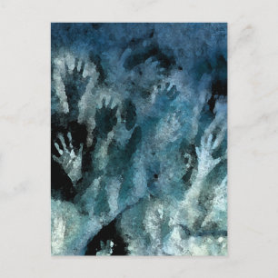 Blue Hands Postkarte
