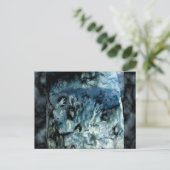Blue Hands Postkarte (Stehend Vorderseite)