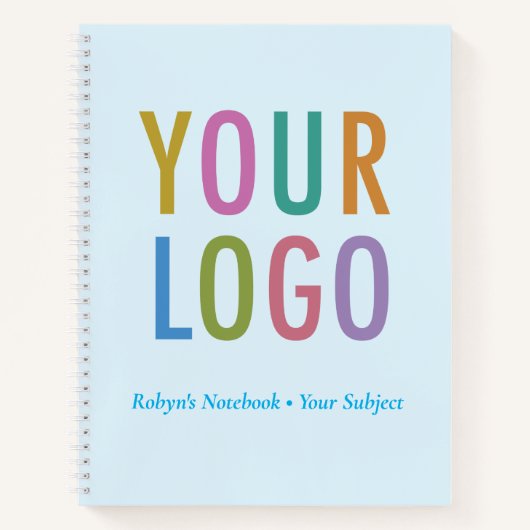 Blue Handwriting Practice Notebook Custom Logo Notizblock (Vorderseite)