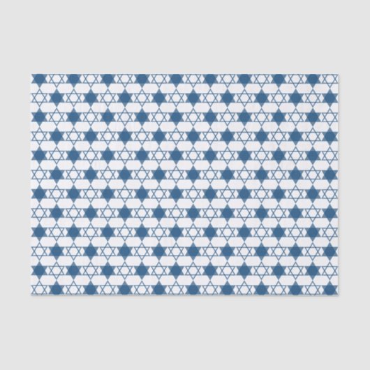 Blue Hanukkah Stars von David Holiday Geschenkwrap Seidenpapier (Vorderseite)