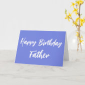 Blue Happy Birthday Vater von Daughter Card Karte (Gelbe Blume)