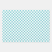 Blue Happy Face Stripes und Polka Dot Geschenkpapier Set (Vorderseite 3)