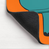 Blue Happy Hippo Mousepad (Ecke)