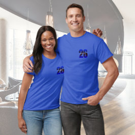 Blue Happy New Year T - Shirt